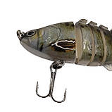 Воблер составний Карась Свімбейт 2 потрійних гачки 10 см 15,5 г Риболова приманка на хижака, фото 5