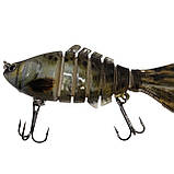 Воблер составний Карась Свімбейт 2 потрійних гачки 10 см 15,5 г Риболова приманка на хижака, фото 9