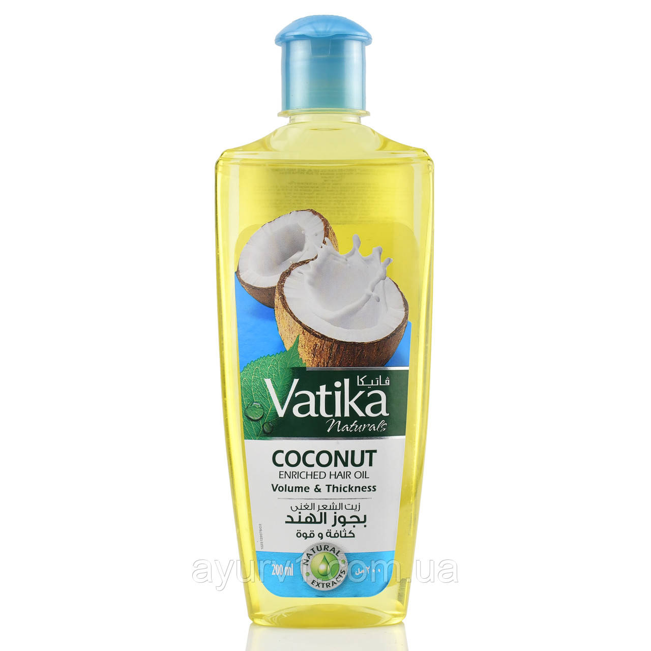 Олія для волосся з кокосовою олією, Dabur Vatika Coconut Enriched Hair Oil 200 мл