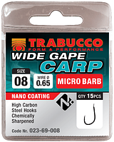 Крючки Trabucco Wide Gape Carp * Micro Barb 15шт* 08