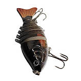 Воблер составник Карась Свімбейт 2 потрійних гачки 10 см 15,5 г Риболова приманка на хижака, фото 6