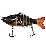 Воблер составник Карась Свімбейт 2 потрійних гачки 10 см 15,5 г Риболова приманка на хижака, фото 7