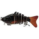 Воблер составник Карась Свімбейт 2 потрійних гачки 10 см 15,5 г Риболова приманка на хижака, фото 8