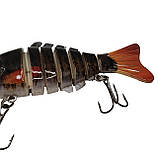 Воблер составник Карась Свімбейт 2 потрійних гачки 10 см 15,5 г Риболова приманка на хижака, фото 10