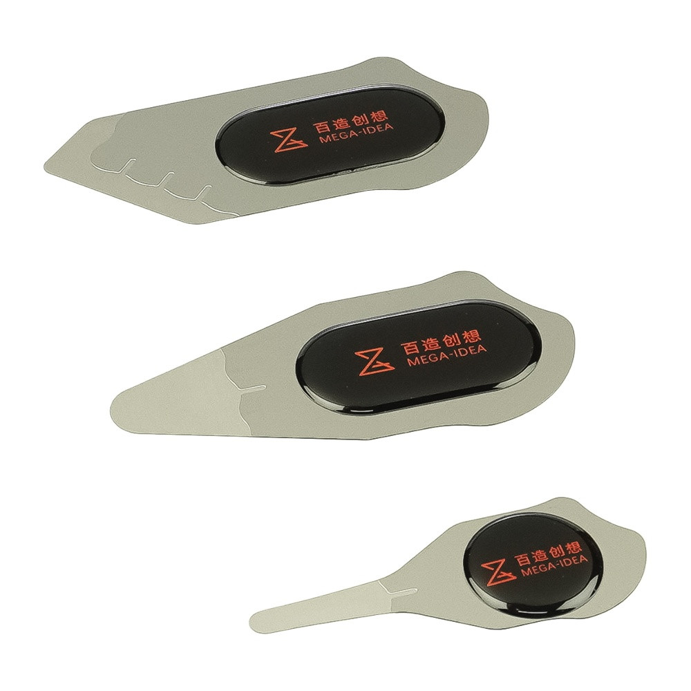 TU TU Набор металлических карт Mega-Idea Half-etching Prying Tool F/ G/ H, толщина 0.3 мм с тонкими наконечниками 0.16 мм