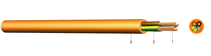 Кабель мідний гнучкий H05BQ-F 02x1 FABER KABEL контрольний керування 050324