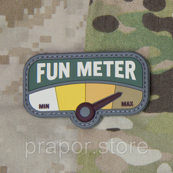 Патч Mil-Spec Monkey Fun Meter 3in PVC Morale Patch, ПВХ (Multicam)