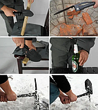 Туристична лопатка складана з чохлом 5 в 1 Туристичну лопату кирка багатофункціональна складана, фото 10