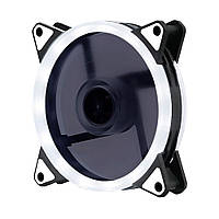 TU  TU Кулер корпусной 12025 DC sleeve fan 3pin + 4pin - 120*120*25мм, 12V, 1100об/мин, White, двухсторонний