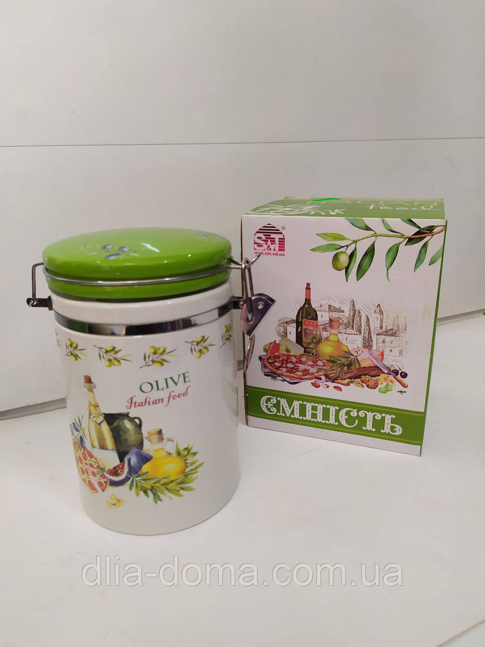 Ёмкость для сыпучих продуктов "Итальянские блюда"  1.2 л, фото 1