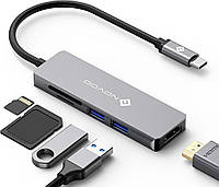 NOVOO USB C Hub 5 в 1 с HDMI 4K для MacBook Pro, iMac, MateBook и другие