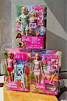 Барбі з собаками лялька набір Barbie puppy party набор Барби животные