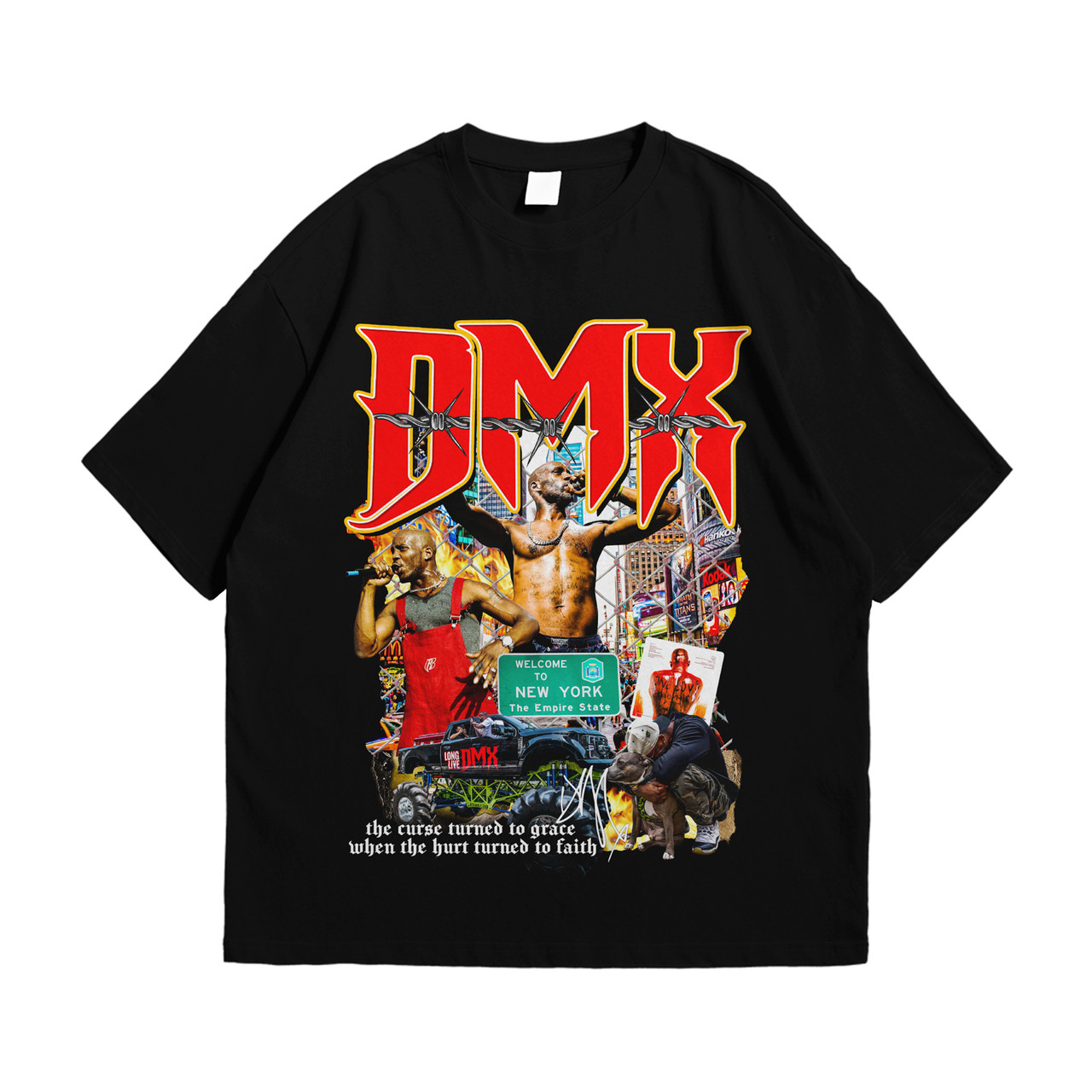 Футболка з принтом DMX XXXL Чорний