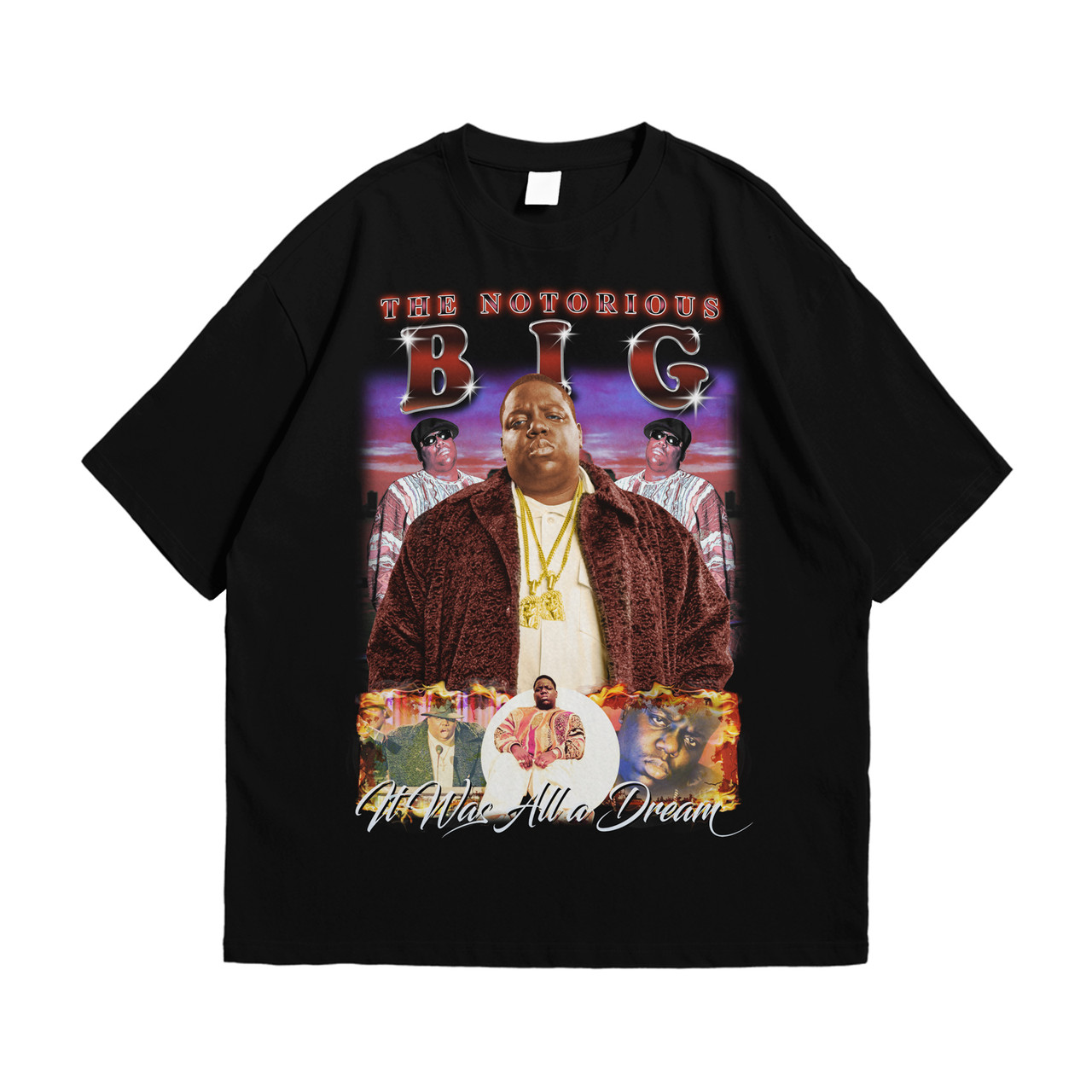 Футболка з принтом Notorious Big XL Чорний