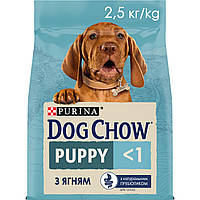 Сухий корм для цуценят Dog Chow Puppy з ягням 2.5 кг