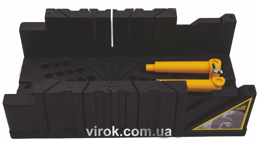 Стусло пластмасове із затискачами VIROK (4,5"+M) 320х120х75 мм [18], фото 1