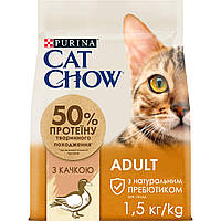 Сухий корм для дорослих котів Purina Cat Chow Adult з качкою 1.5 кг
