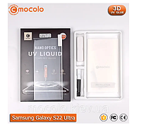Защитное стекло Mocolo Samsung Galaxy S22 Ultra Nano Optics UV Liquid Tempered Glass 3D (Clear) М 1319