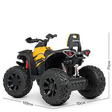 Дитячий електромобіль квадроцикл з пультом Bambi Racer M 4795EBLR-6 (MP3, SD, USB, мотори 4x45W, акумулятор 12V14AH), фото 4