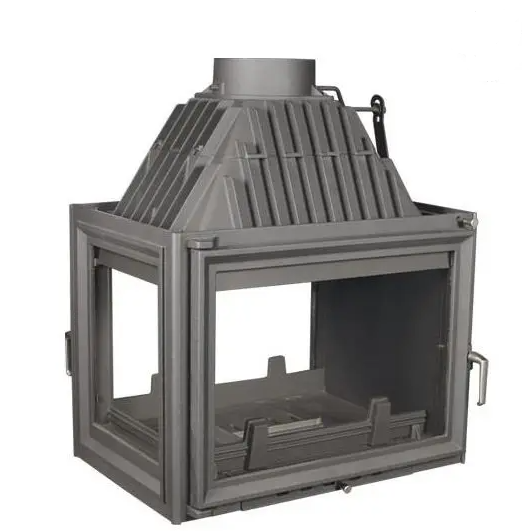 Вбудована камінна топка з повітряним опаленням Kratki Zuzia 16 тунель з лівим боковим склом (16 кВт)