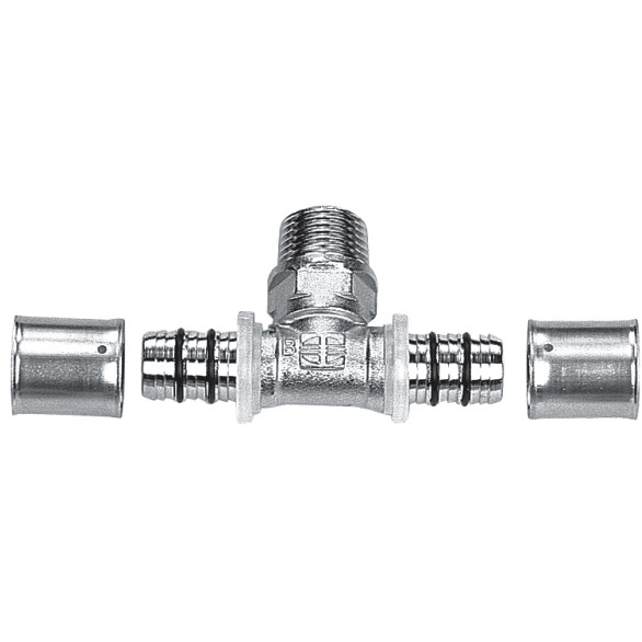 Трійник Rifeng із зовнішньою різзю D16*1/2"*16