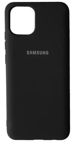 Чохол силіконовий для Samsung A03 2021 Silicone Case Full (Чорний)