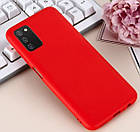 Чохол силіконовий для Samsung A03 2021 Silicone Case Full (Червоний), фото 3