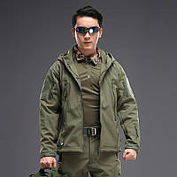 Тактическая куртка Pave Hawk PLY-6 Green S армейская мужская однотонная водостойкая осень-зима de