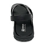 Шкіряні чорні чоловічі сандалі на липучці літо MIDA 15049(3) 40, фото 6