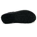 Шкіряні чорні чоловічі сандалі на липучці літо MIDA 15049(3) 40, фото 9