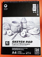 Альбом для эскизов на спирале SKETCH PAD, A4, 24 листа, Art Nation