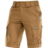 Шорты тактические M-Tac Aggressor Gen II Flex Shorts-Coyote,прочные эластичные шорты м-так койот с карманами