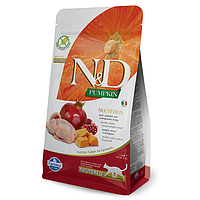 Сухий корм для стерилізованих котів Farmina N&D Grain Free Pumpkin Quail&Pomegranate Neutered Adult Cat 300 г