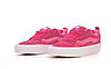 Жіночі кеди Vans Skool Knu Pink кросівки Ванс Кну низькі рожеві з білою підошвою замша демісезон, фото 7