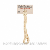 Муліне ручного фарбування Weeks Dye Works 1106 Beige WDW1106, фото 1