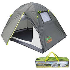 Двомісний сірий намет Green Camp GC1001A