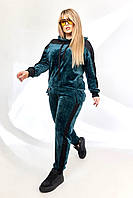 Спортивный костюм Батал женский Велюровый женский костюм Трикотажный повседневный спортивный костюм MFLY