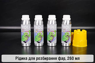 Рідина для розбирання фар на поліуретановому герметику блакитна, 260 ml