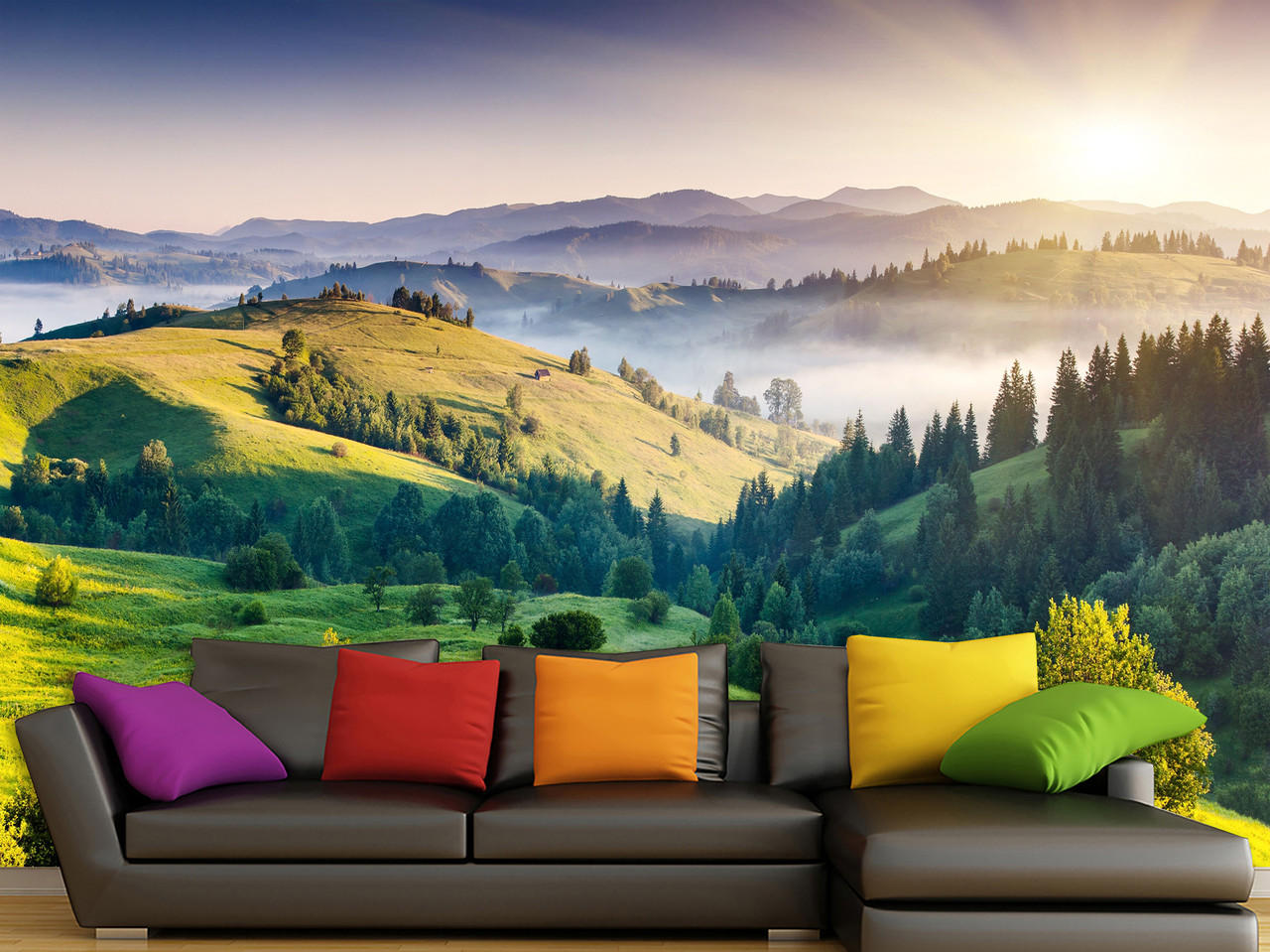 Фото шпалери для декорування будинку, флізелінові фотошпалери "Мальовничі краєвиди", фото 1