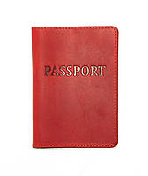 Обложка на паспорт DNK Leather Паспорт-H col.H красная
