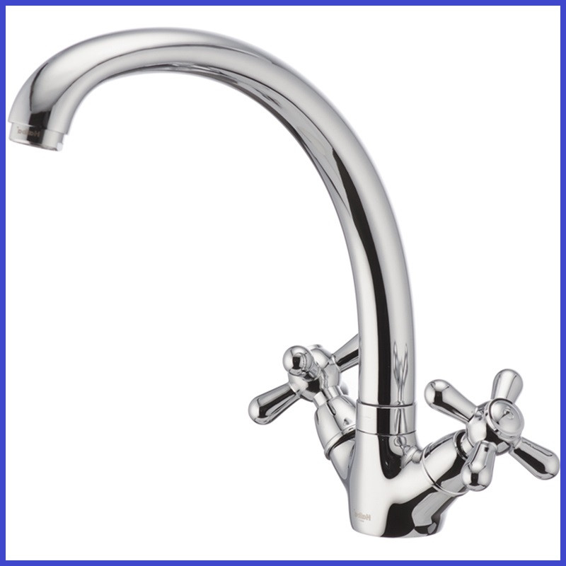 Змішувач для кухні двовентильний на керамиці Haiba DOMINOX 273 (HB0085)