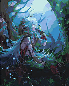 Картина за номерами Origami Аніме Геншн Імпакт Рейзор LW 3064 40*50 pbn-a