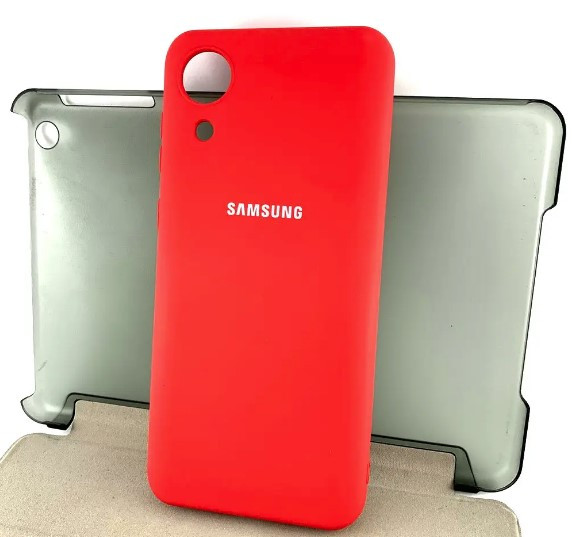 Чохол силіконовий для Samsung A03 Core (A032) Silicone Case Full (Червоний)