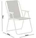 Садовий складаний стілець, туристичний стілець Garden Line LEZ9931 Сірий, фото 6