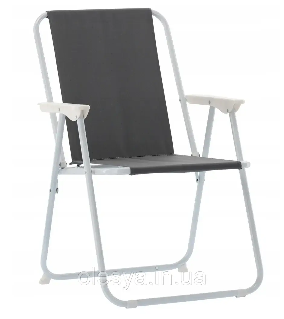 Садовий складаний стілець, туристичний стілець Garden Line LEZ9931 Сірий, фото 1