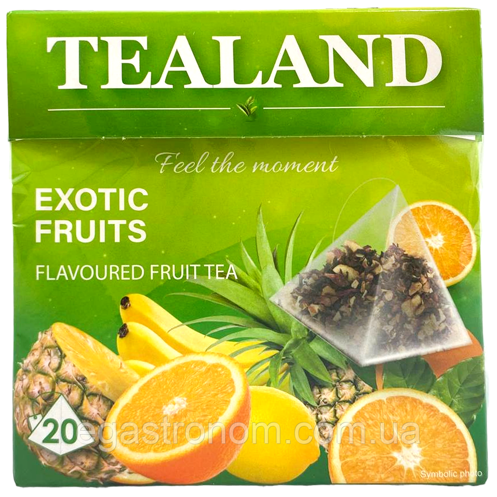 Чай в пірамідках екзотичні фрукти Тіленд Tealand exotic fruits 20пак 40g 10шт/ящ (Код: 00-00016266), фото 1