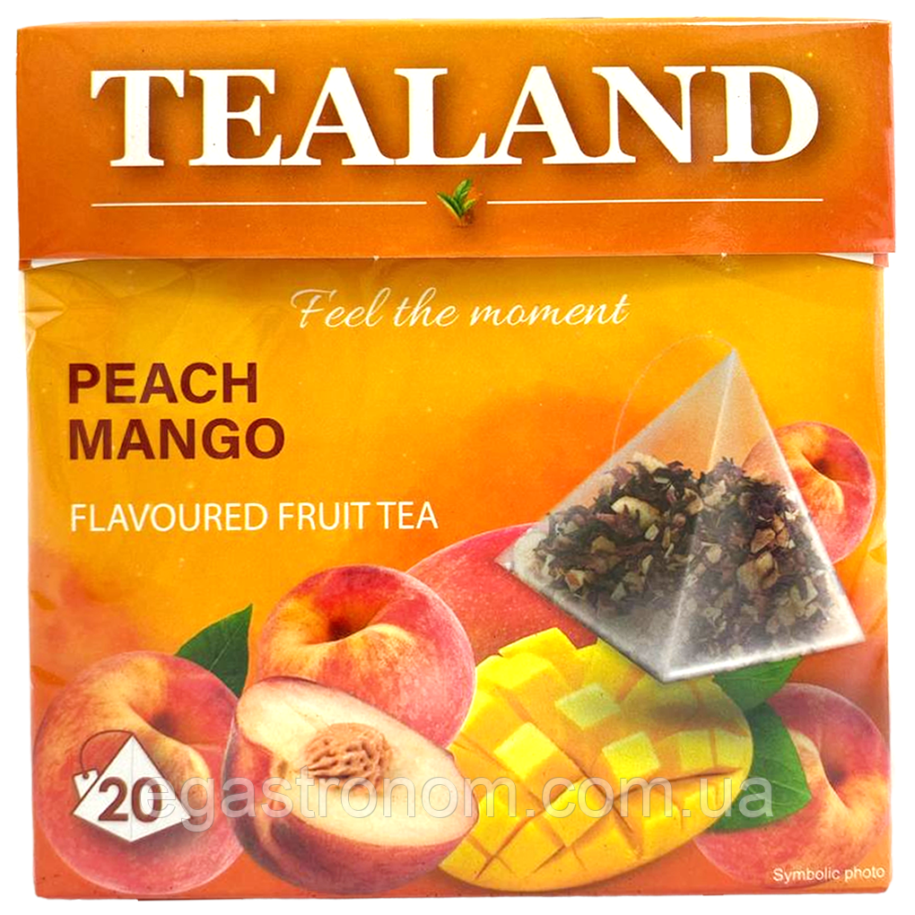 Чай в пірамідках манго-персик Тіленд Tealand mango-peach 20пак 40g 10шт/ящ (Код: 00-00016267), фото 1