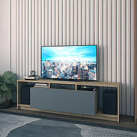 Современная тумба под телевизор с полками U1 Открытая тумбочка / подставка под ТВ в гостиную
