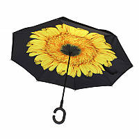 Зонт наоборот Up-Brella Цветок Желтый MNB
