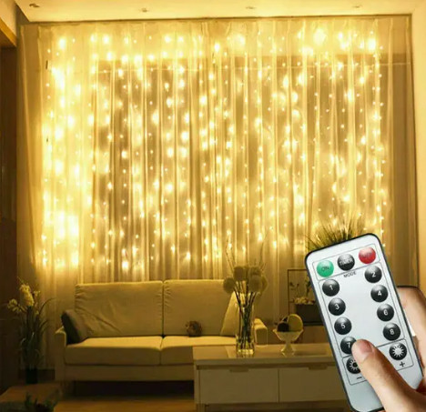 Світлодіодна гірлянда штора 280 LED (4-1), фото 1